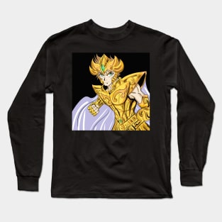 gold saint aioria the ligthning leo knight Long Sleeve T-Shirt